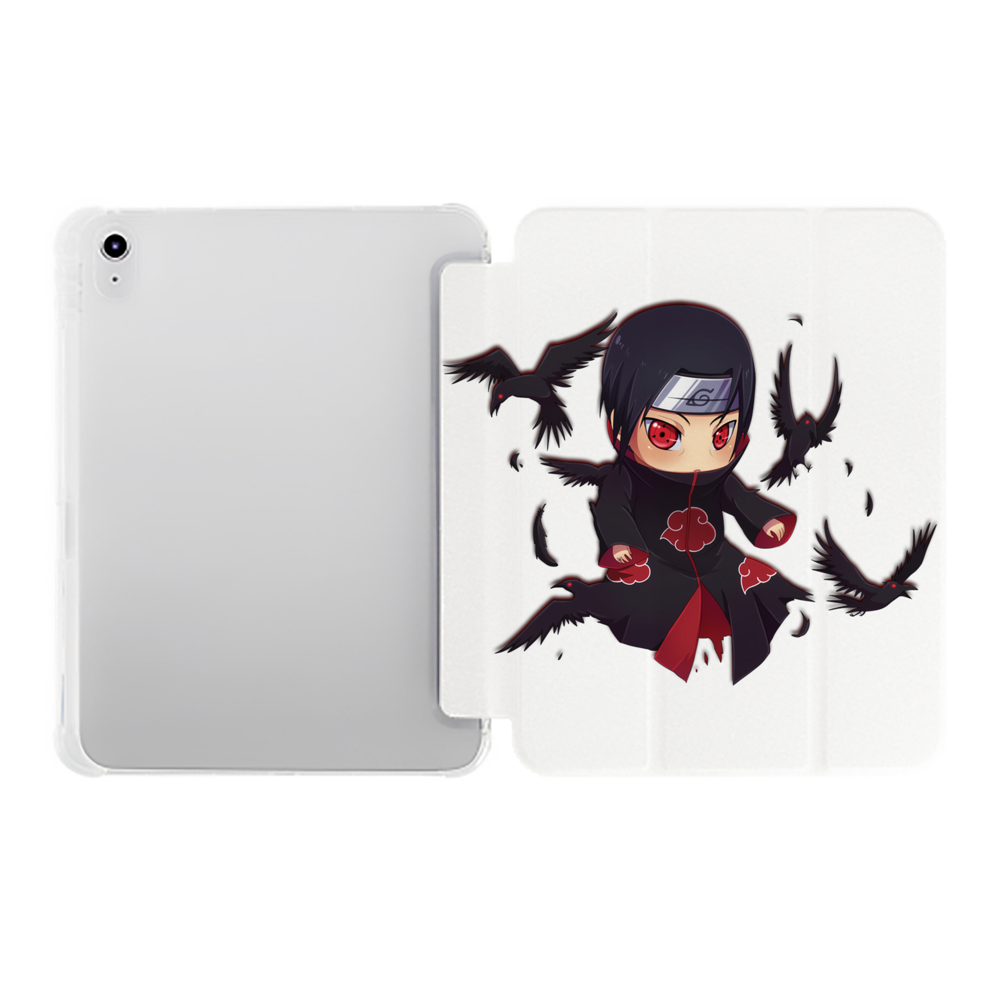 （画像用） NARUTO -ナルト- うちは イタチ Uchiha Itachi IPad ケース ペン収納付き 三つ折りスタンド PUレザー×シリコン 対応機種9.5/10.5/10.9インチ